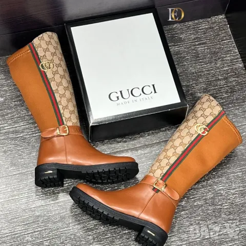 дамски ботуши gucci burberry , снимка 5 - Дамски ботуши - 49120456