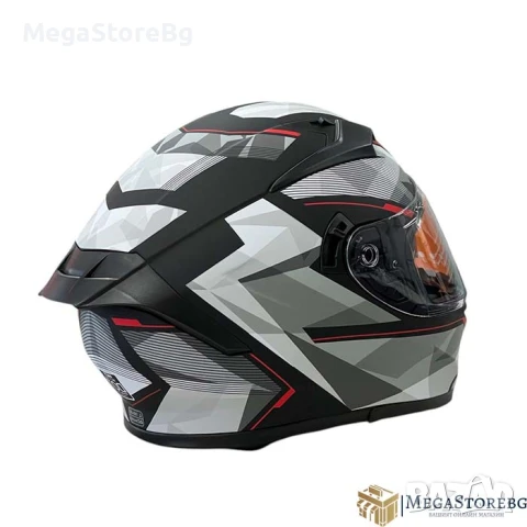 Каска за мотор 108 - размер XL - Matt Black/Red, снимка 6 - Аксесоари и консумативи - 50576784