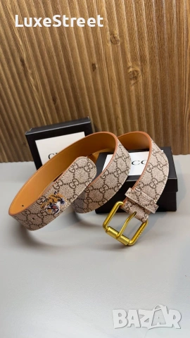 GUCCI 🤍 Естествена Кожа , снимка 2 - Колани - 53682172