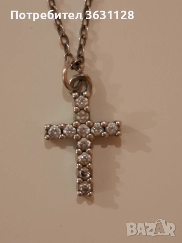 Сребърно колие, снимка 3 - Колиета, медальони, синджири - 53528409