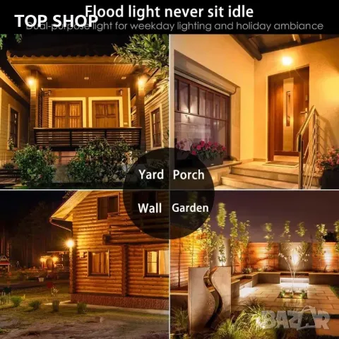 ILC Смарт RGB LED прожектор 30W Димируем с приложение,Външен прожектор с памет/IP66 Водоустойчив, снимка 13 - Прожектори - 49308504