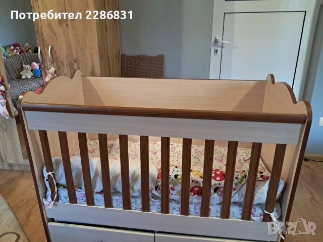 Бебешко Креватче Чиполино като ново без забележки , снимка 3 - Бебешки легла и матраци - 53694689