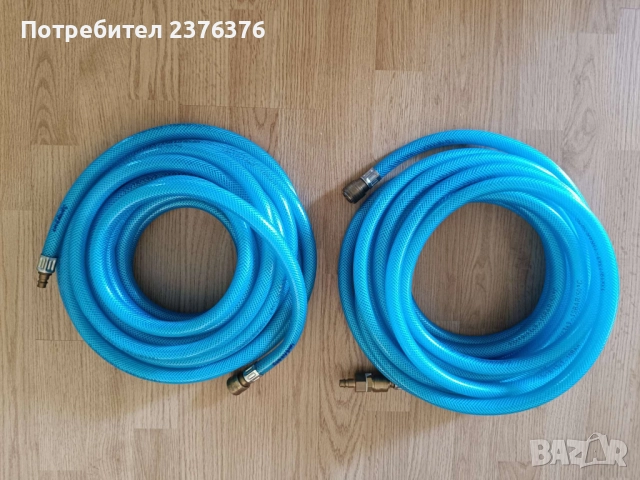 Пневматичен маркуч с бързосъединителна връзка, 10 метра