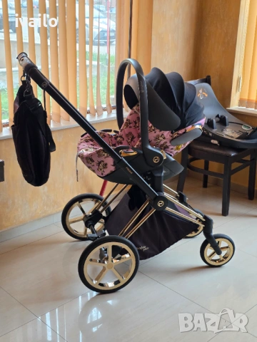 Cybex Priam Jeremy Scott Cherubs Pink Luxe, снимка 3 - Детски колички - 53922628