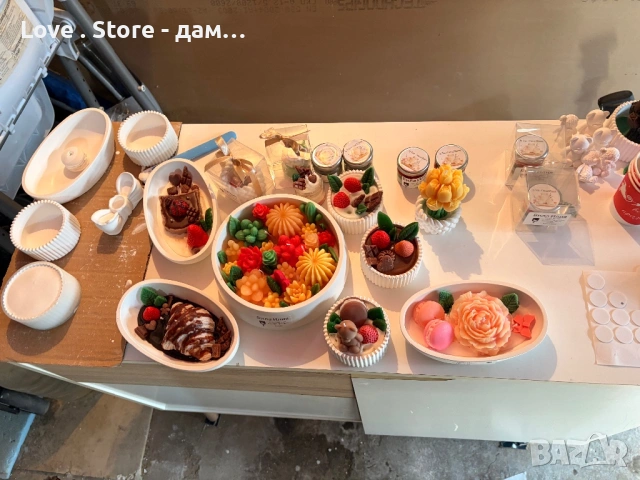 Свещи за подарък ръчна изработка сувенир , снимка 3 - Декорация за дома - 53614231