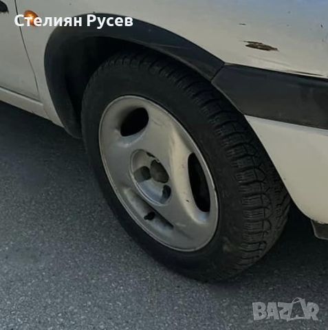 алуминиеви джанти r14 - 4 x 100 / 14 цола със гуми 165 65 14 -цена 150лв, - 4 x 100 междуболтово раз, снимка 4 - Гуми и джанти - 46775262