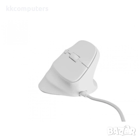 Natec Vertical Mouse Crake 2 Pro Жична оптична мишка- 12800DPI, RGB, 6 бутона, Бяла, снимка 6 - Клавиатури и мишки - 52807512