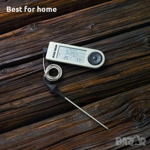 Цифров термометър Rosle от неръждаема стомана с магнитен гръб за печене