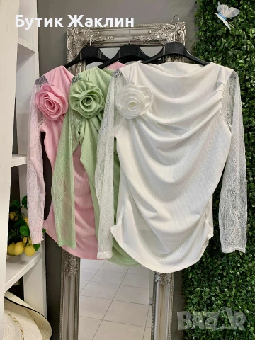Дамска блуза с цвете