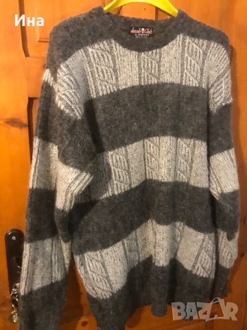 Мъжки вълнен пуловер, снимка 1 - Пуловери - 45865166
