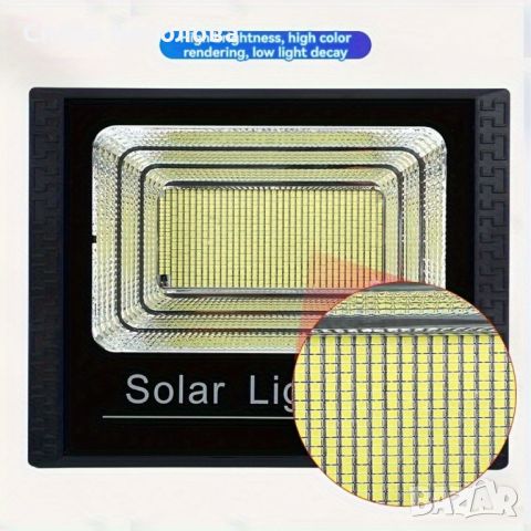 Комплект соларна лампа с дистанционно и соларен панел , снимка 3 - Соларни лампи - 45568038