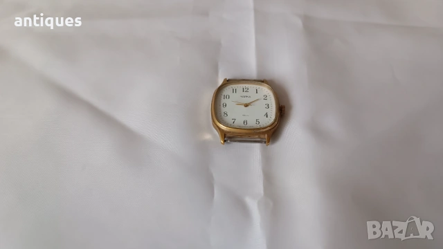 Ръчен часовник - Чайка - Сделано в СССР - позлатен - рядък, снимка 2 - Антикварни и старинни предмети - 53176498