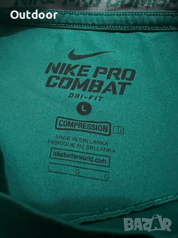 Мъжка тениска Nike Pro Combat, размер: L  , снимка 4 - Тениски - 45171537