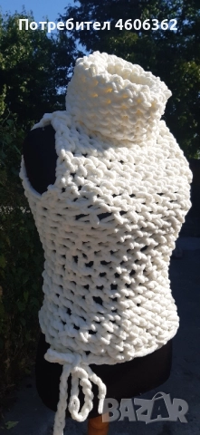 ръчно изплетен пуловер , снимка 3 - Жилетки - 51863984