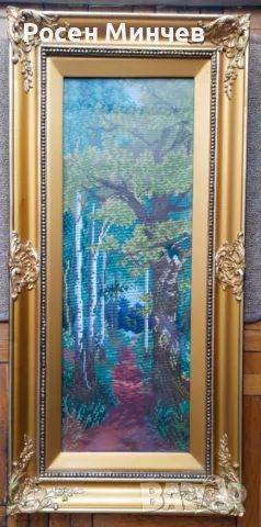 Продавам ръчно ушити комплект гоблени -  Китайска Пролет и Есен, снимка 2 - Гоблени - 50070161