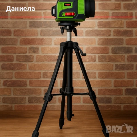 4D ЛАЗЕРЕН НИВЕЛИР + ТРИНОГА, снимка 2 - Куфари с инструменти - 51149800