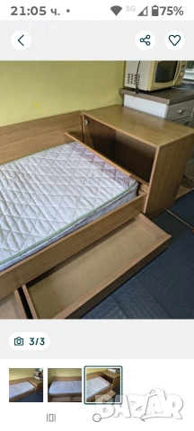 Единично легло , снимка 3 - Спални и легла - 53611002