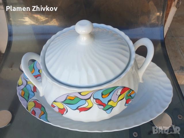 Супник с плато -български , снимка 6 - Чинии - 54106719