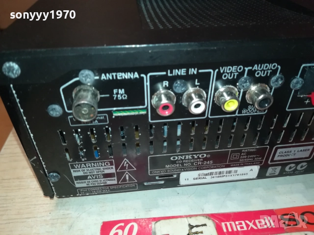 ONKYO CR-245 USB/CD RECEIVER-ВНОС SWISS 2308352111, снимка 7 - Ресийвъри, усилватели, смесителни пултове - 51468041