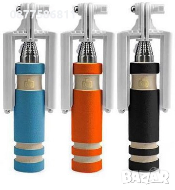 НОВ СЕЛФИ СТИК SELFIE STICK РАБОТИ С ANDROID И IPHONE МОНОПОД ЗА СМАРТФОН СЕЛФИ СТИКОВЕ +, снимка 3 - Селфи стикове, аксесоари - 51632188