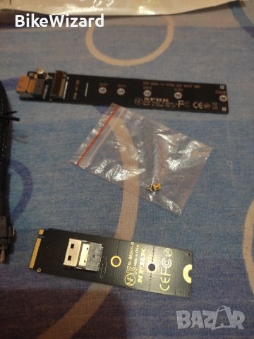 chenyang CY M.2 NVME NGFF M-Key SSD конектор адаптер за SSD дънна платка 2280 22110 НОВО, снимка 6 - Друга електроника - 45863523