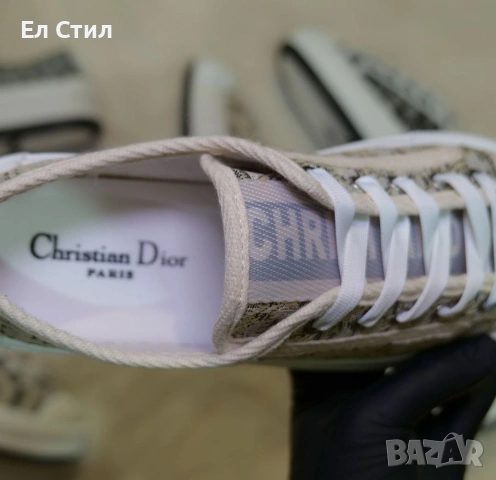 Dior Oblique - Бежаво 36 37 38 39 40 номер Цена 57 евро Еконт, снимка 2 - Кецове - 53625541