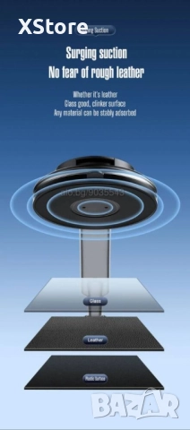 Универсална стойка за телефон с мощна вендуза и 360° гъвкавост Х45, снимка 3 - Аксесоари и консумативи - 52482054