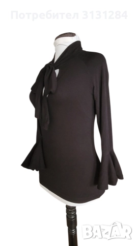 Елегантна дамска блуза Denny Rose р. S Италия, снимка 2 - Блузи с дълъг ръкав и пуловери - 52550666