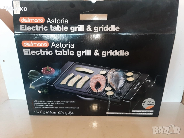 Електрическа грил скара 2 във 1 марка Делимано Delimano Astoria модел HP4832D, снимка 13 - Скари - 53816505