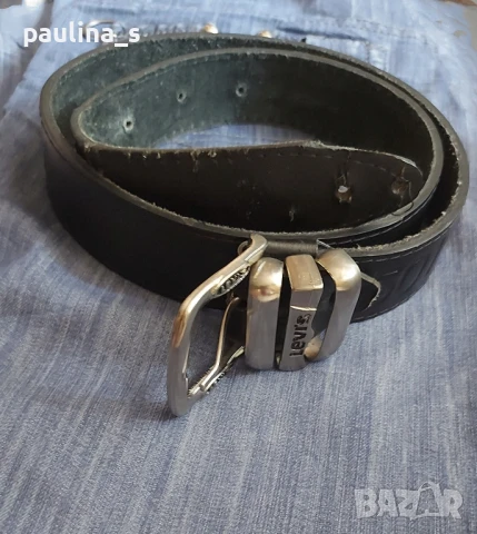 Три броя / Естествена кожа / Дизайнерски винтидж колан "Tiger", "Pieces" и "Levi's" , снимка 17 - Колани - 28132602