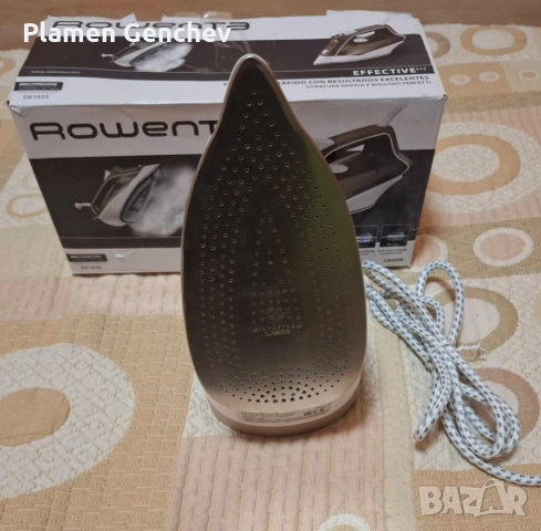 Парна ютия Rowenta DX1635, 2400W, 250мл, 40г/мин, струя 120г/мин, система против варовик, снимка 4 - Ютии - 53824617