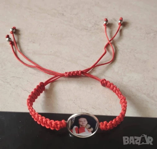 Гривна със снимка и стъклено покритие  , снимка 3 - Гривни - 51172926