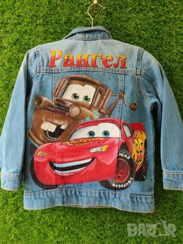 Стилно яке с ръчно рисувани герои - двама герои, снимка 6 - Детски якета и елеци - 53298509