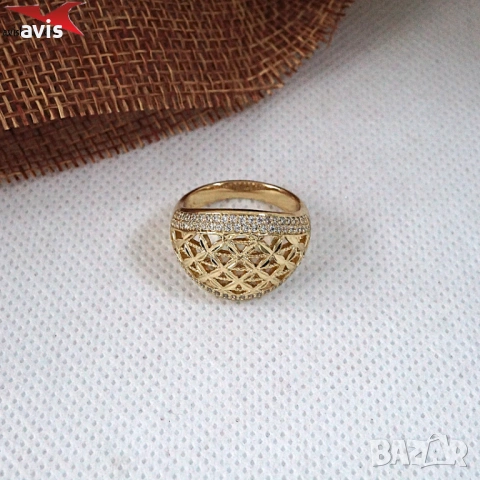 Пръстен с 14К златно покритие 224853