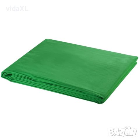 vidaXL Фотографски фон, памук, зелен, 600х300 см, Chroma Key, снимка 1 - Други стоки за дома - 46116462