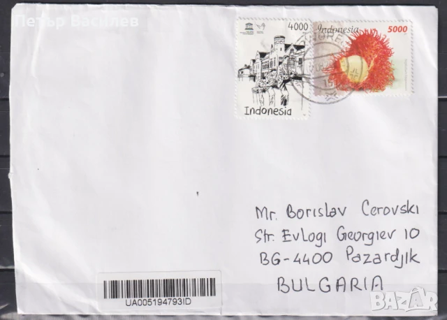 Пътувaли пликове с марки Флора Плод Свобода на пресата 2017 Носорози 1996 Карнавал  Индонезия       