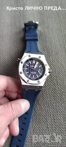 Промоция!!! BLUE 💙!!!Мъжки луксозен часовник Audemars Piguet Royal Oak , снимка 2 - Мъжки - 53103877