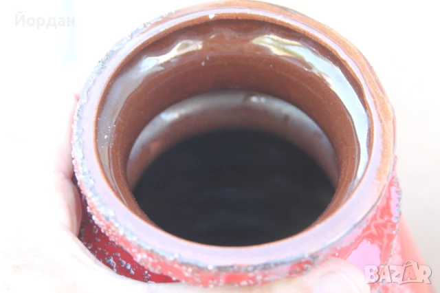 Немска керамична ваза /1970-1980-та гофина/, снимка 9 - Вази - 50714981