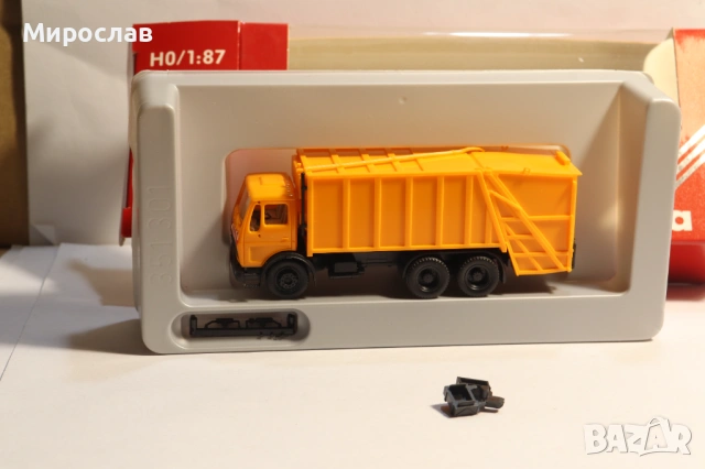HERPA H0 1/87 MERCEDES БОКЛУКЧИЙСИ KАМИОН МОДЕЛ КОЛИЧКА, снимка 3 - Колекции - 53307393