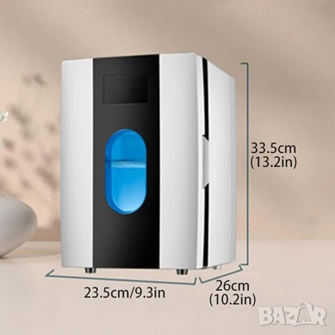 Мини хладилник, преносим хладилник за кола, за автомобил 12V, за дома 220V, мини бар, плюс затопляне, снимка 8 - Аксесоари и консумативи - 51278737