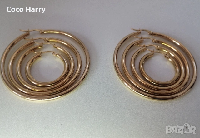 Комплект 4чифта обеци,стомана