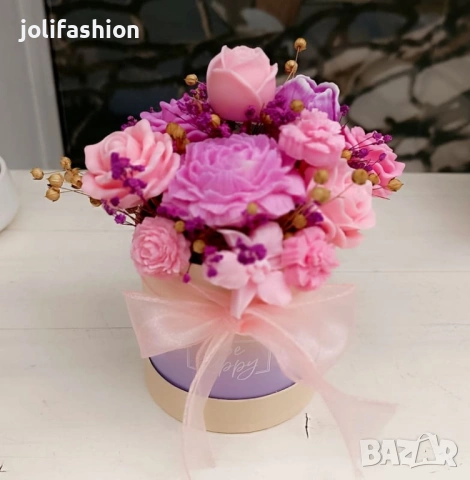 Букет от соеви свещи, снимка 2 - Декорация за дома - 52169112