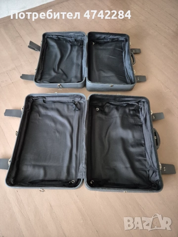 Стари (ретро) кожени куфари - 2 бр., снимка 5 - Други стоки за дома - 53530674