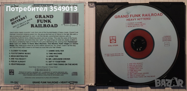 Неофициални cd / цд компакт дискове - нови - GRAND FUNK RAILROAD, снимка 7 - CD дискове - 53693744