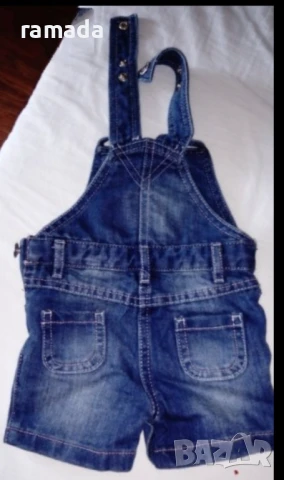 Дънков  гащеризон 3-6 м., снимка 2 - Бебешки гащеризони - 24810045