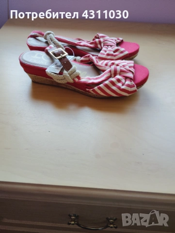 Нови сандали от плат Next , снимка 2 - Детски сандали и чехли - 53408890