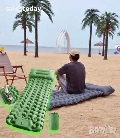 Дюшек за плаж, къмпинг, туризъм+ помпа