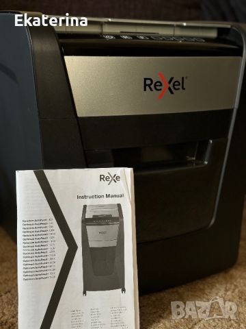 Шредер Rexel Optimum AutoFeed+ 50X , снимка 7 - Друго - 46731431