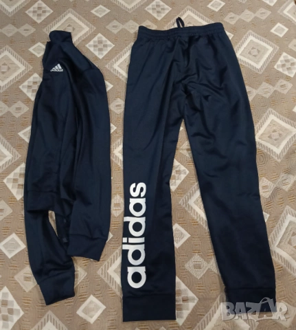 Оригинален мъжки екип анцунг Adidas - размер S, Син, снимка 6 - Спортни дрехи, екипи - 53474981