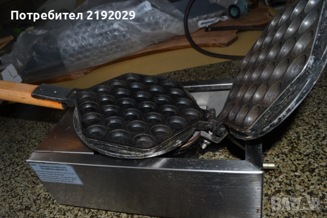 Професионален Аеро ГОФРЕТНИК на газ, за Бъбълс гофрети , снимка 3 - Гофретници - 53488743